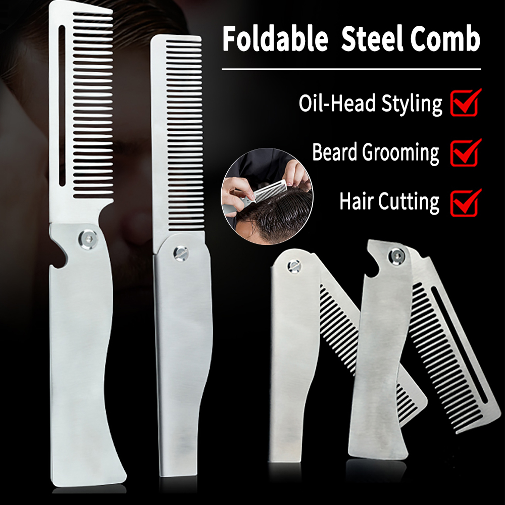 Men Fashion Hair Style - نوع جديد 1/2 قطعة أمشاط الصلب
