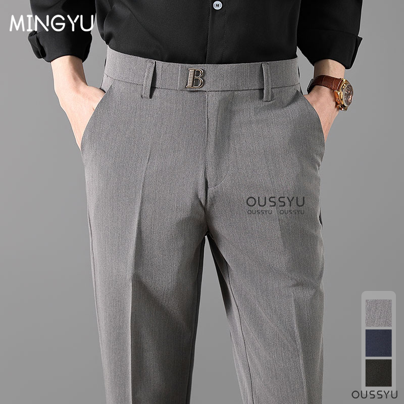 Formal Trouser Stretch - الفاخرة الكلاسيكية السراويل الرسمية الرجال الربيع