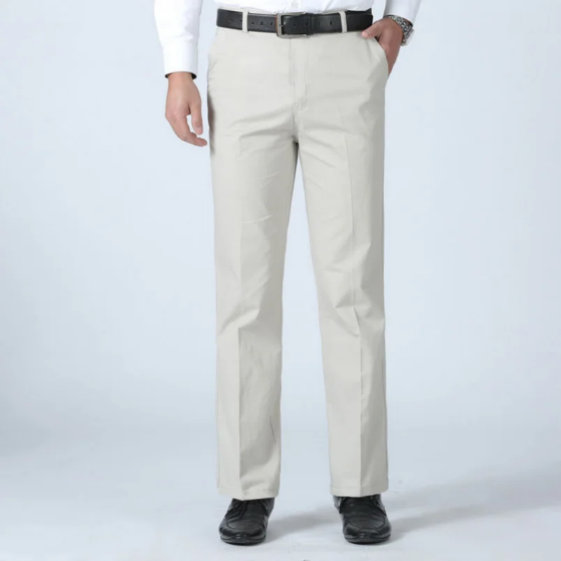 Formal Trouser Stretch - ريبوي-بنطال بدلة كاجوال قطني سميك للرجال