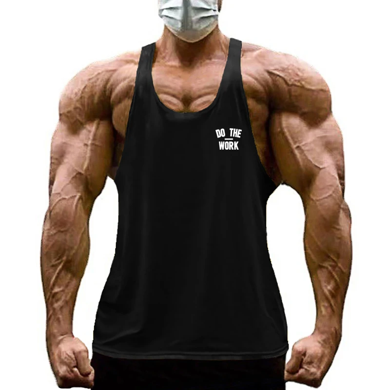 Muscle Tee Workout - الرجال القطن بلا أكمام تيز رياضة