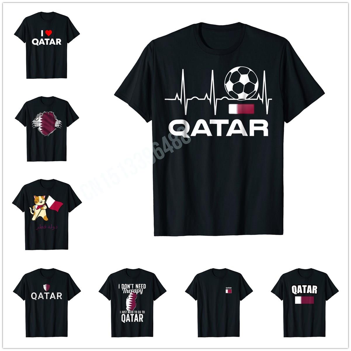 Men'S Fashion Qatar - تي شيرت بتصميم علم قطر وتراثه