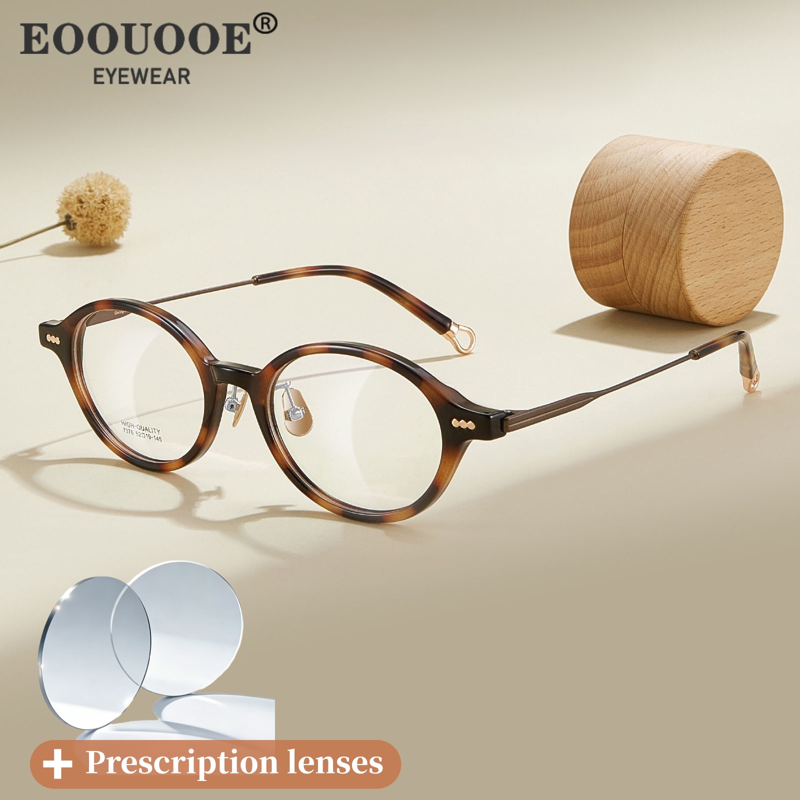 Men'S Fashion Non Prescription Glasses - إطار نظارات بيضاوي جديد وعصري من