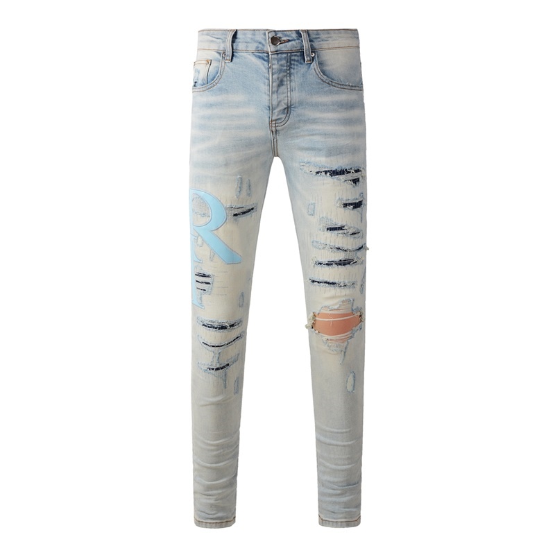 Skinny Jeans Ripped - جينز رجالي فاخر من ماركات أمريكية