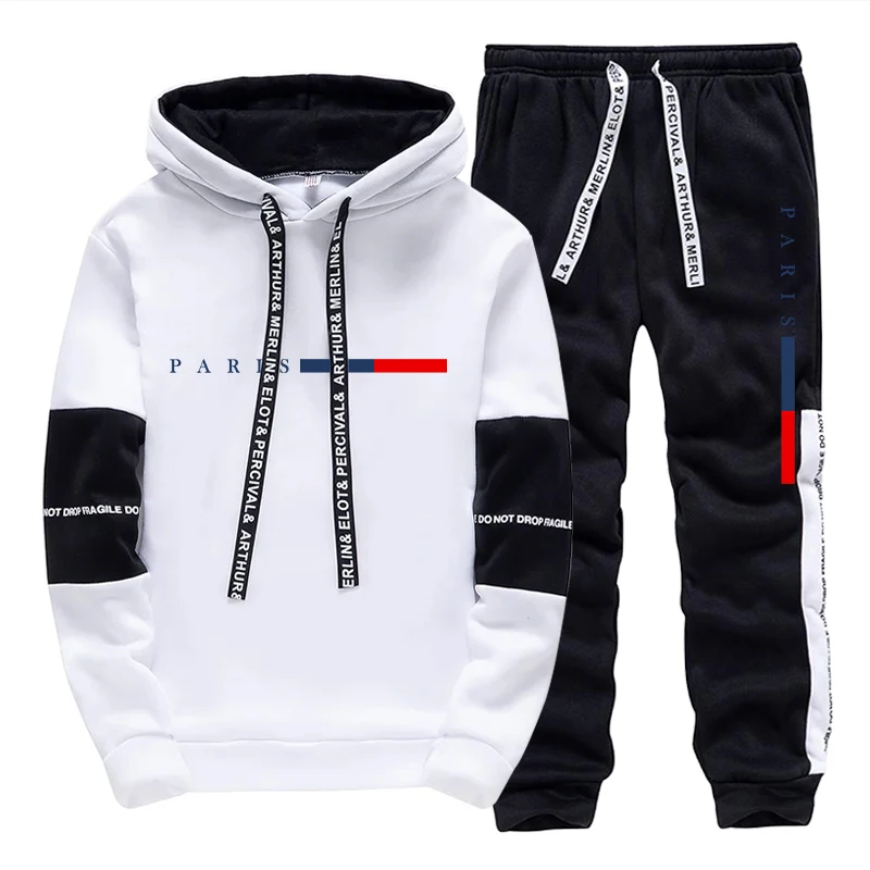 Men'S Fashion Hoodie - طقم رجالي/هودي/بنطلون بتصميم باريسي عصري للخريف