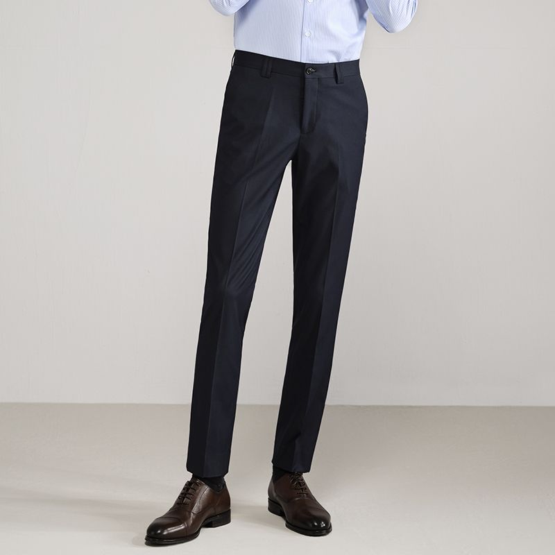 Formal Trouser Stretch - بنطلون رجالي رسمي ضيق للربيع والصيف،