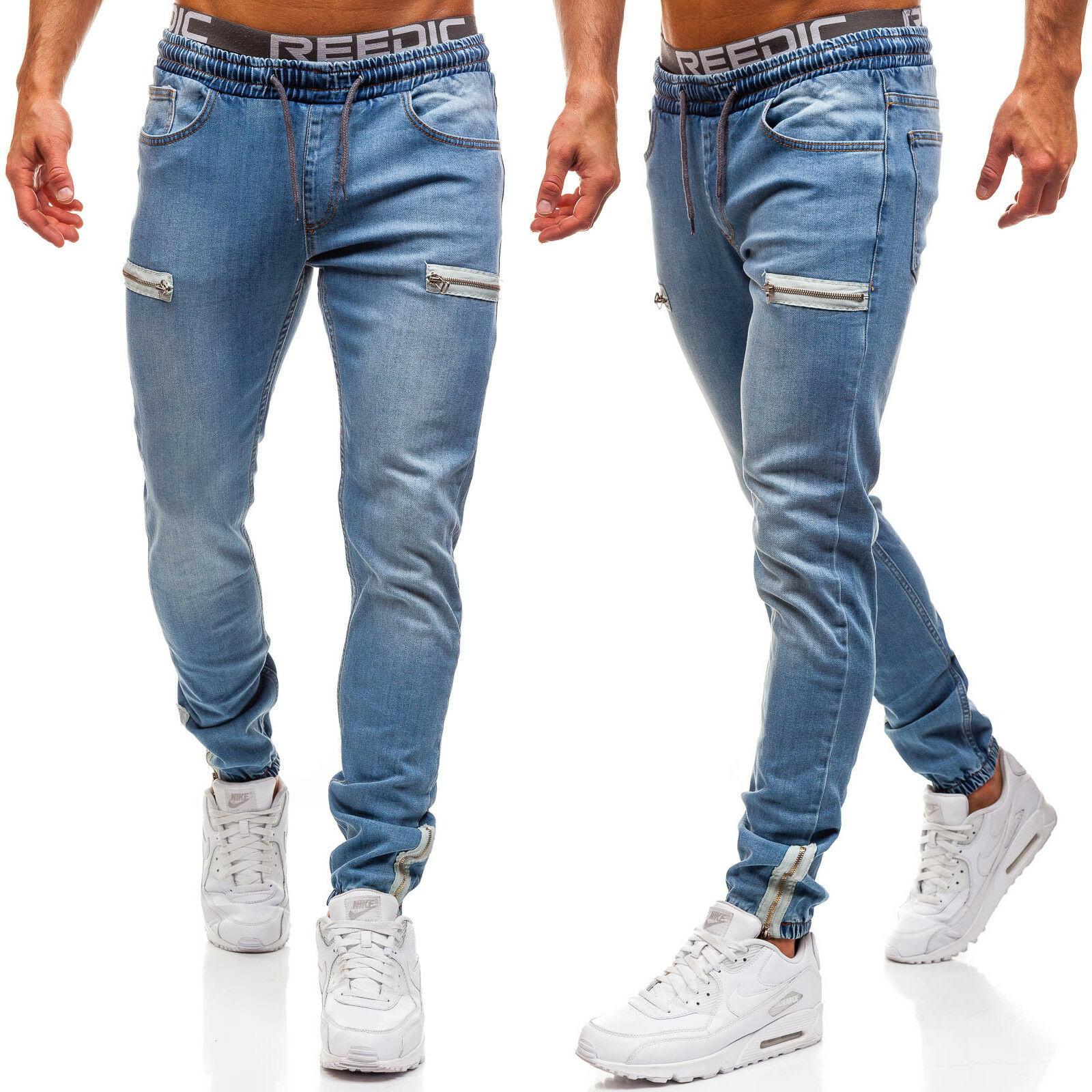 الجينز الرجال عادية الرباط مرو - مراجعة Skinny Jeans Ripped وسعره