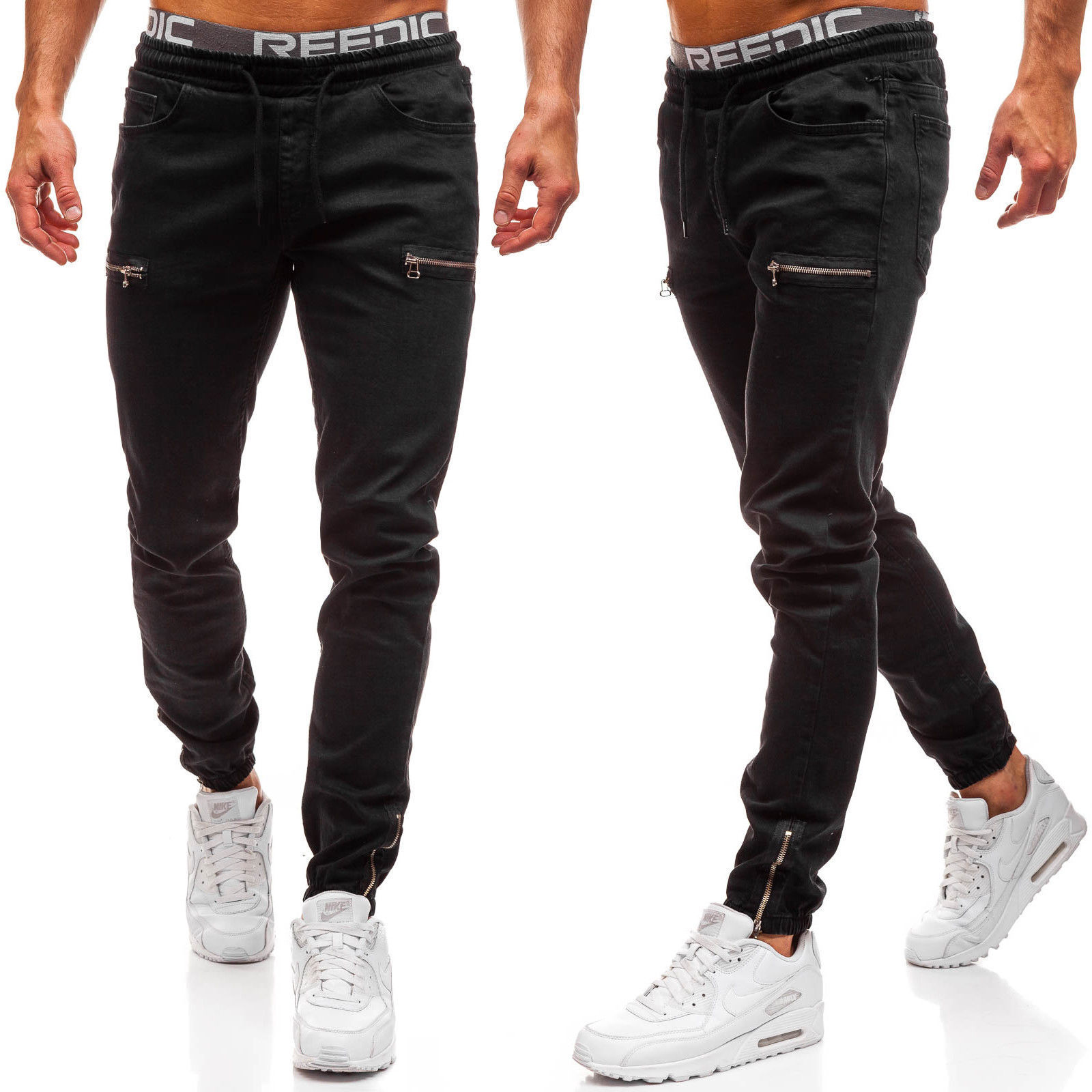 الجينز الرجال عادية الرباط مرو - مراجعة Skinny Jeans Ripped وسعره