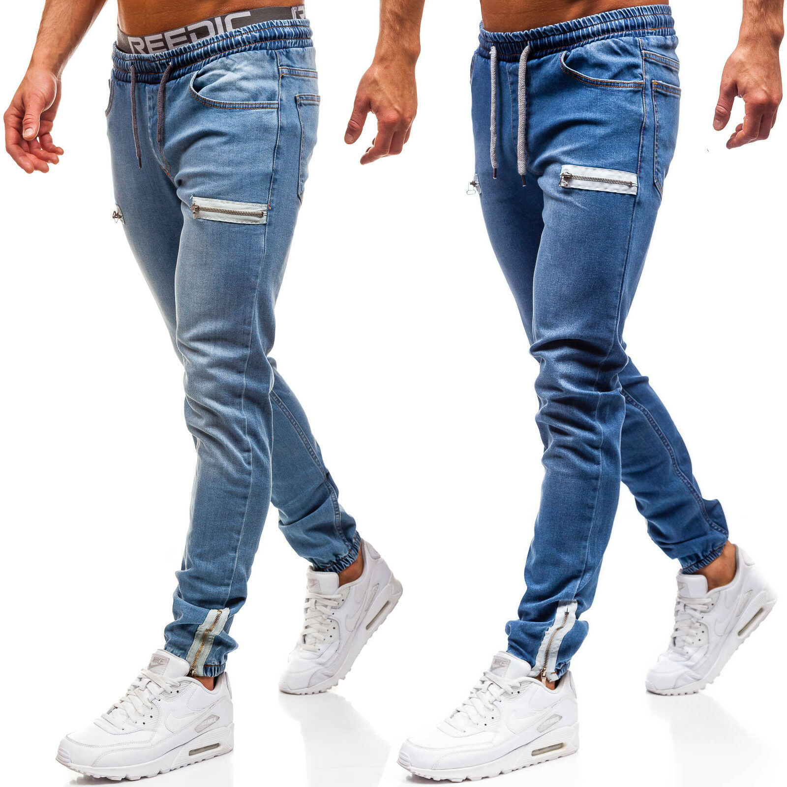 الجينز الرجال عادية الرباط مرو - مراجعة Skinny Jeans Ripped وسعره