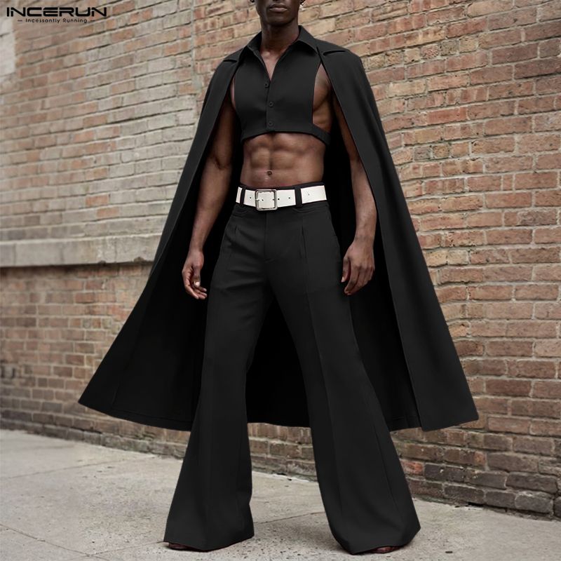 طقم رجالي من INCERUN بلون موحد - مراجعة Men'S Fashion Pants وسعره