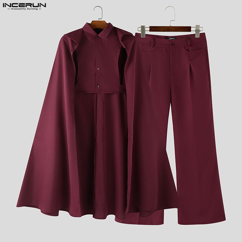 طقم رجالي من INCERUN بلون موحد - مراجعة Men'S Fashion Pants وسعره