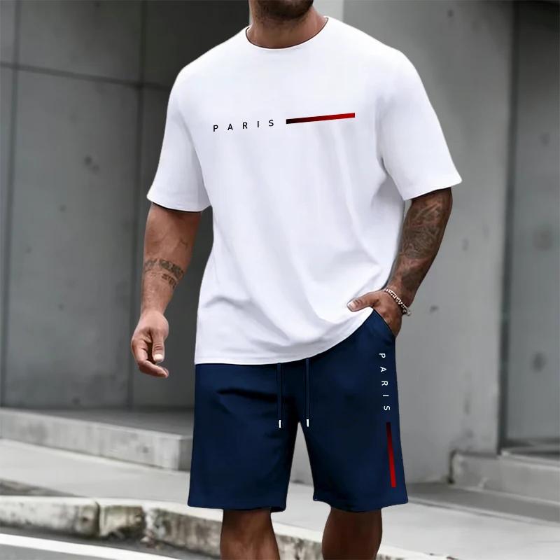 طقم رجالي صيفي عصري بأكمام قصي - مراجعة Mens Fashion Urban وسعره