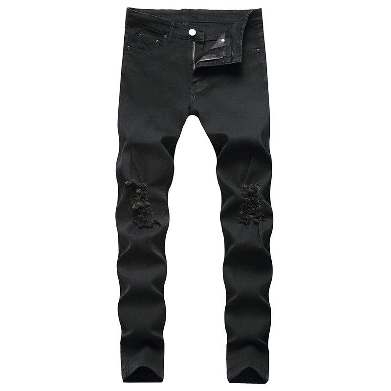 جينز ضيق ممزق للرجال، بنطلون د - مراجعة Skinny Jeans Ripped وسعره