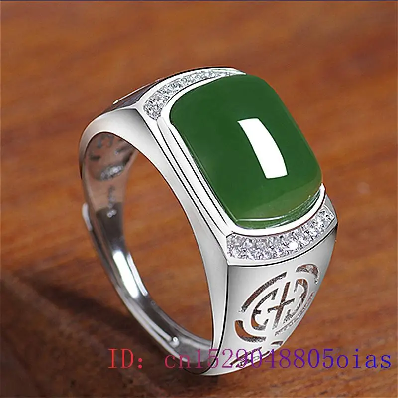 الأخضر اليشم خاتم هدايا أزياء  - مراجعة Men'S Fashion Rings وسعره