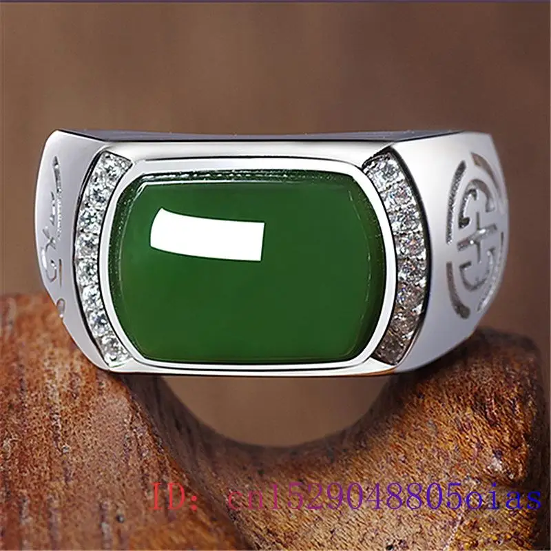 الأخضر اليشم خاتم هدايا أزياء  - مراجعة Men'S Fashion Rings وسعره
