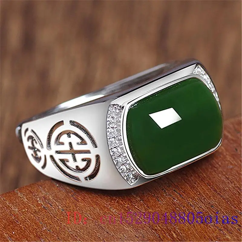 الأخضر اليشم خاتم هدايا أزياء  - مراجعة Men'S Fashion Rings وسعره