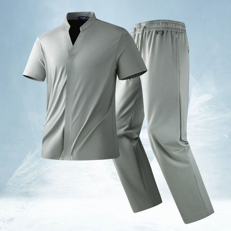 طقم رياضي صيفي أنيق للرجال من  - مراجعة Men'S Fashion V Neck T Shirts وسعره
