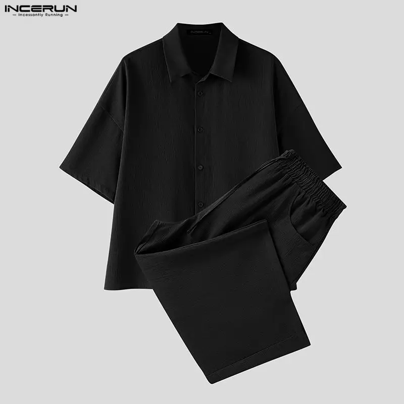 طقم رجالي من INCERUN، قميص بأك - مراجعة Men'S Fashion Pants وسعره