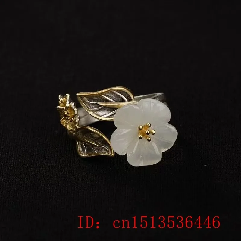 925 الفضة الأبيض Hetian اليشم  - مراجعة Men'S Fashion Rings وسعره