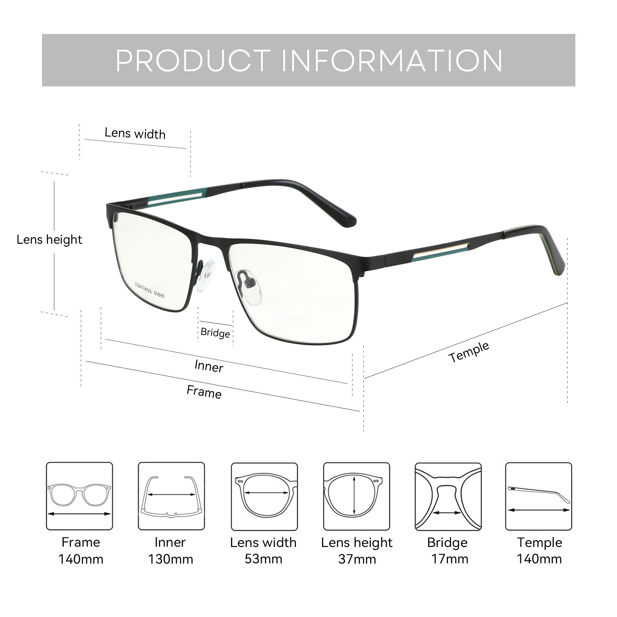 ZENOTTIC الرجال نصف إطار النظا - مراجعة Men'S Fashion Non Prescription Glasses وسعره