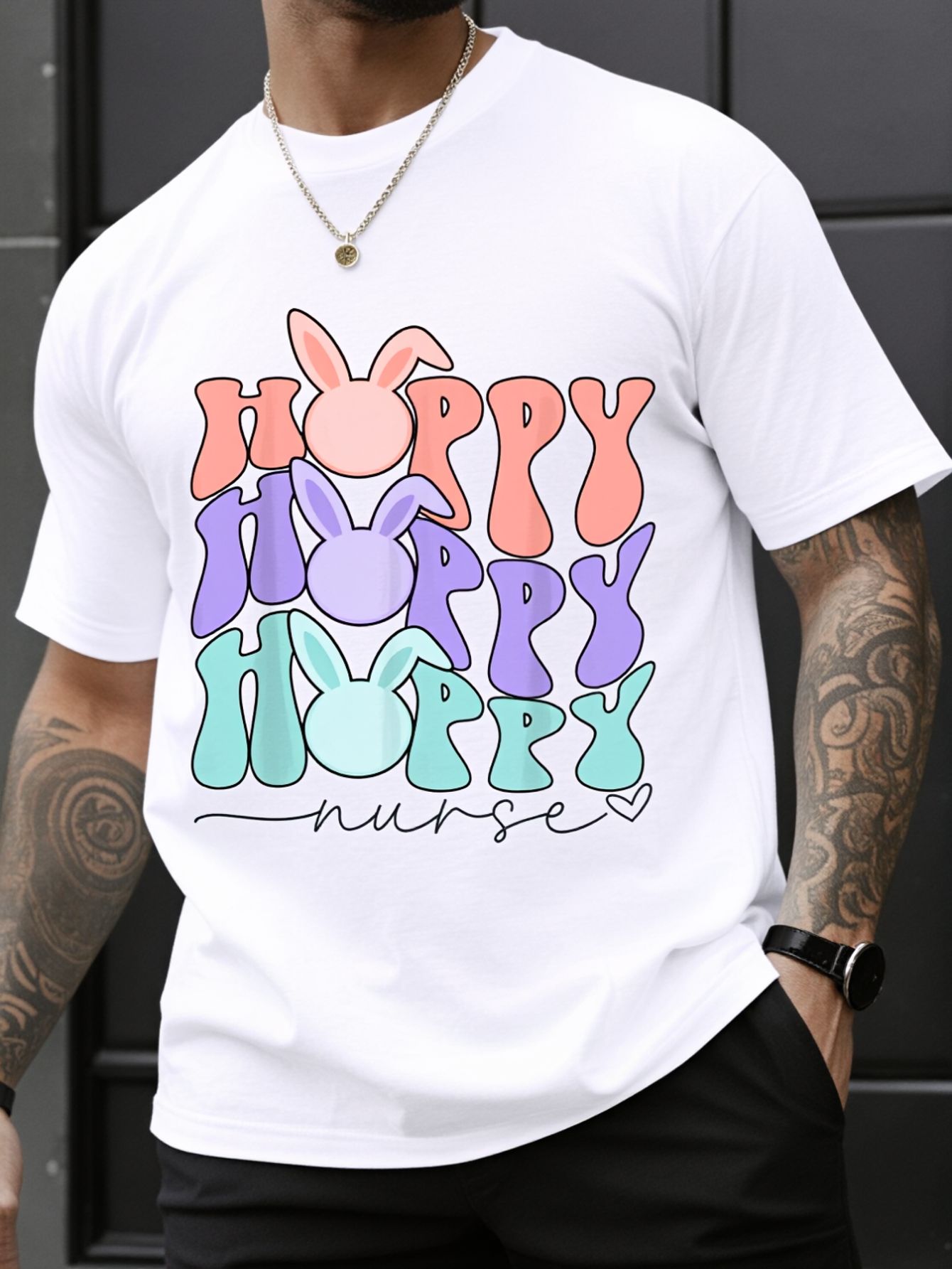 تي شيرت ريترو نيرس إيستر هوببي - مراجعة Men'S Fashion Easter وسعره