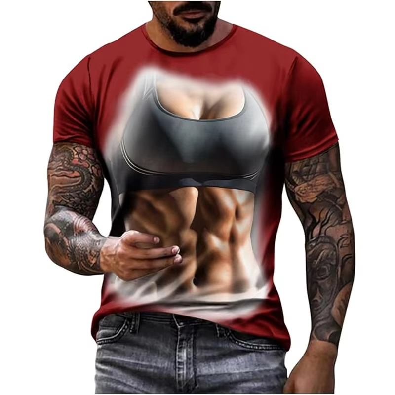 تي شيرت رجالي جديد بطباعة ثلاث - مراجعة Muscle Tee Workout وسعره