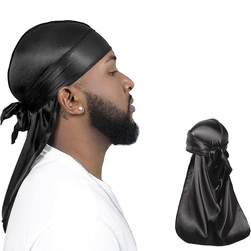قبعة دوراغ حريرية طويلة الذيل  - مراجعة Men Fashion Hair Style وسعره