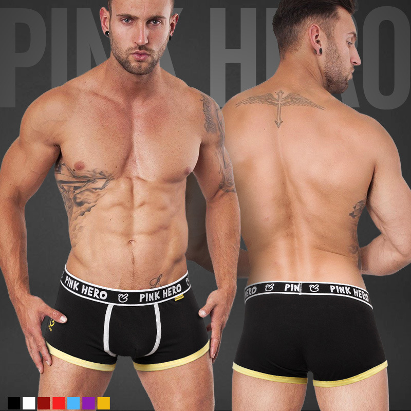 Pink Hero-شورت بوكسر رجالي ، م - مراجعة Men'S Fashion Underwear Brands وسعره