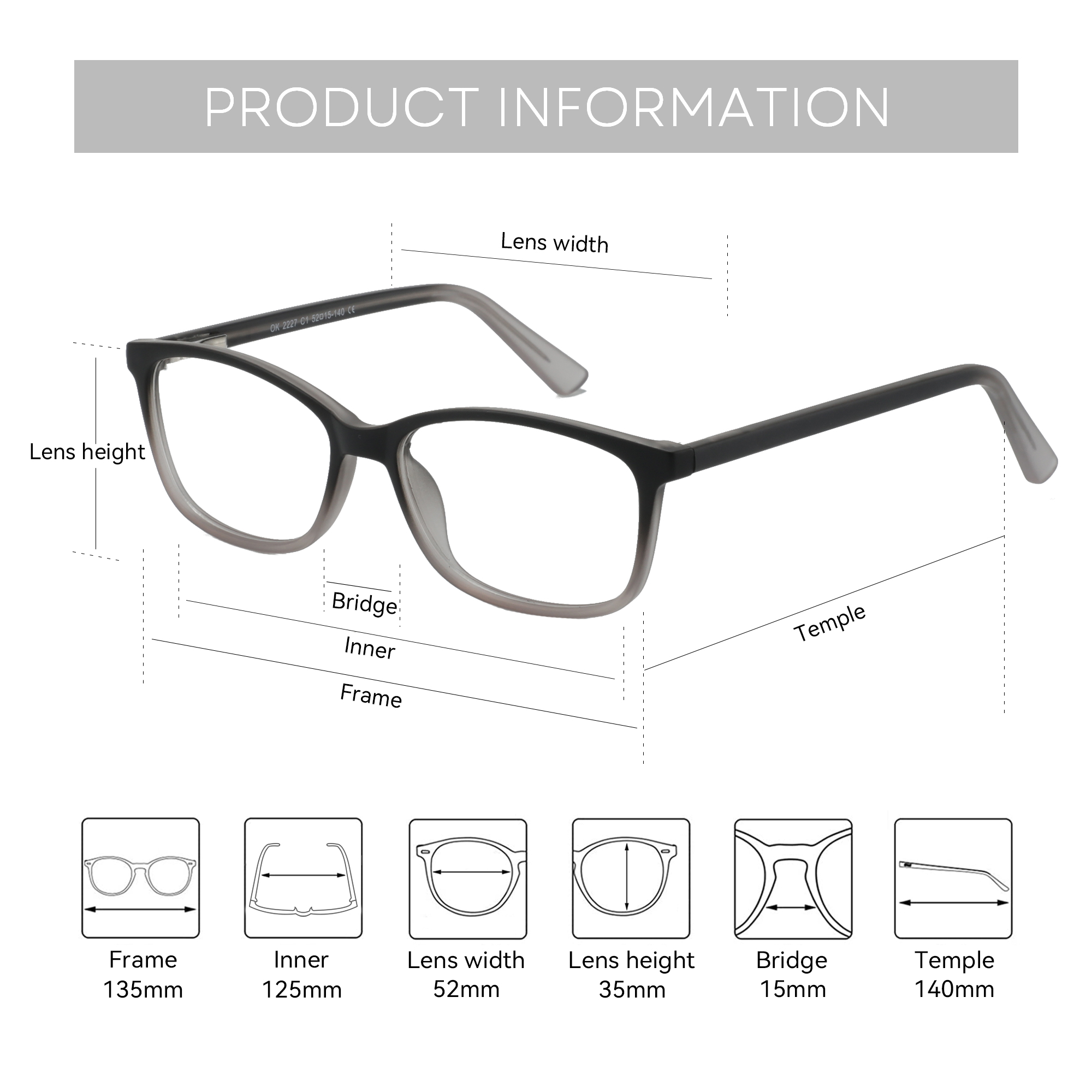 إطار نظارات طبية مربع الشكل لل - مراجعة Men'S Fashion Non Prescription Glasses وسعره