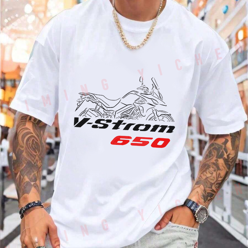 تي شيرت V-Strom 650 للدراجات ا - مراجعة Men'S Fashion V Neck T Shirts وسعره