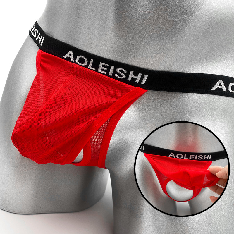 سروال داخلي شبكي شفاف للرجال م - مراجعة Men'S Fashion Underwear Brands وسعره