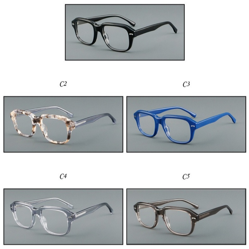 إطار نظارات بصرية من الأسيتات  - مراجعة Men'S Fashion Non Prescription Glasses وسعره