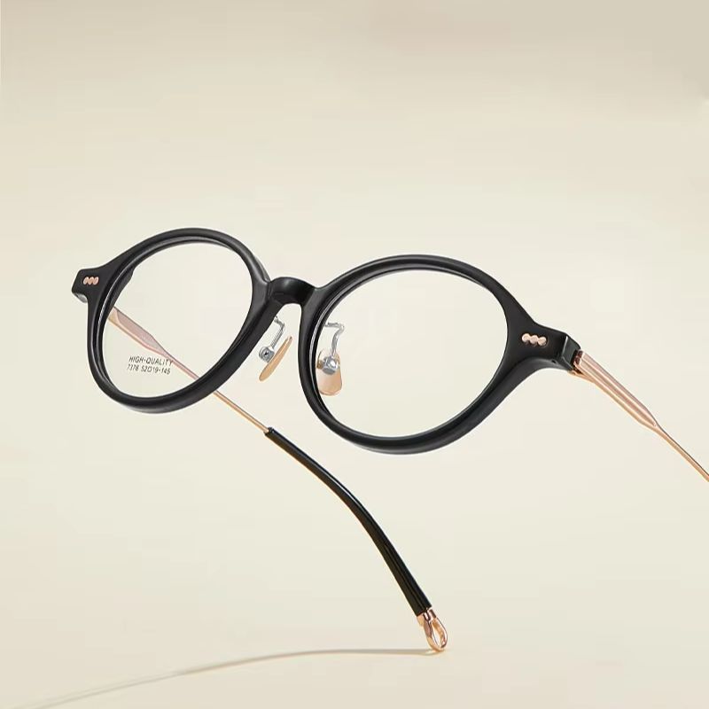 إطار نظارات بيضاوي جديد وعصري  - مراجعة Men'S Fashion Non Prescription Glasses وسعره