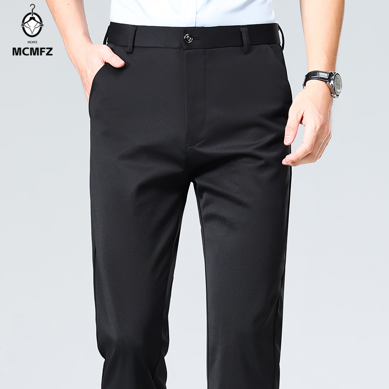 بنطلون رجالي فضفاض مستقيم السا - مراجعة Formal Trouser Stretch وسعره