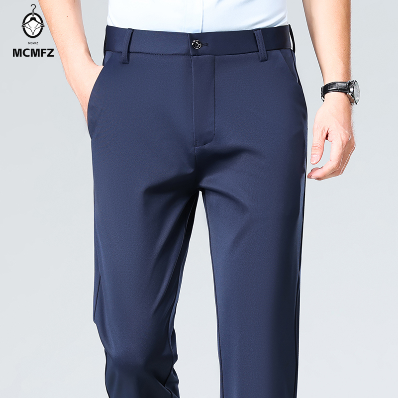 بنطلون رجالي فضفاض مستقيم السا - مراجعة Formal Trouser Stretch وسعره