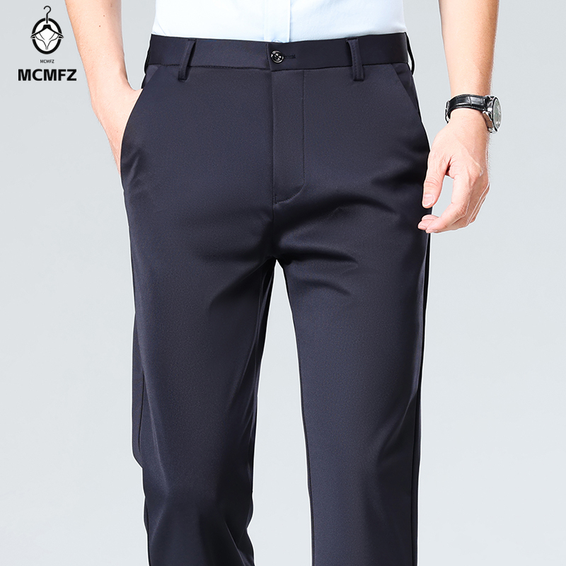 بنطلون رجالي فضفاض مستقيم السا - مراجعة Formal Trouser Stretch وسعره
