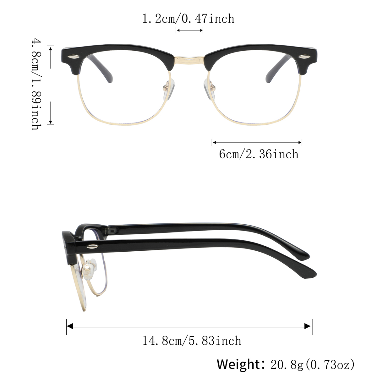 4 أزواج من النظارات الرجالية ا - مراجعة Men'S Fashion Non Prescription Glasses وسعره