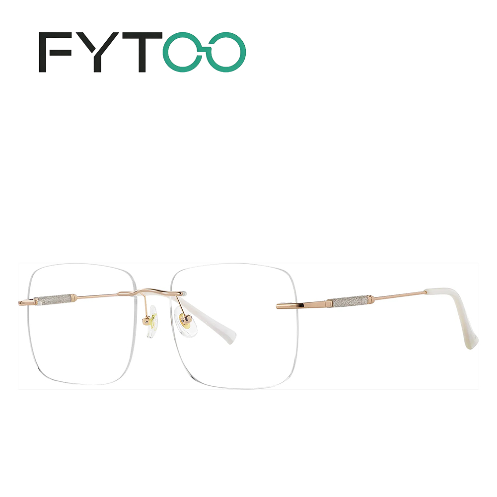 نظارات FYTOO للجنسين بلون ذهبي - مراجعة Men'S Fashion Non Prescription Glasses وسعره