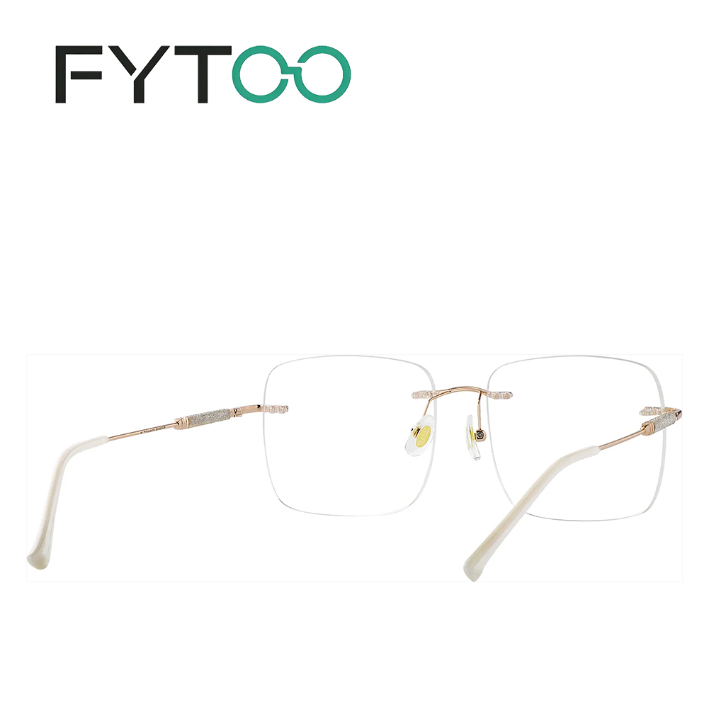 نظارات FYTOO للجنسين بلون ذهبي - مراجعة Men'S Fashion Non Prescription Glasses وسعره