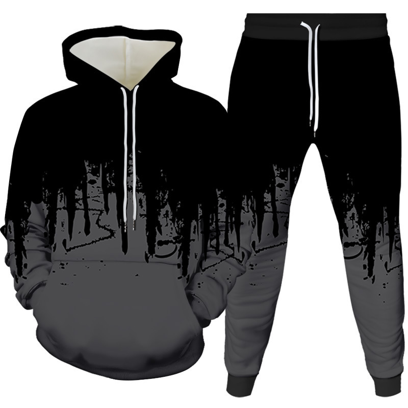 الحبر اللوحة ثلاثية الأبعاد مط - مراجعة Men'S Fashion Hoodie وسعره
