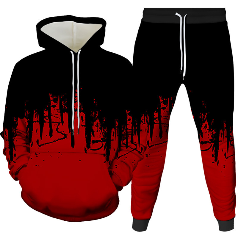 الحبر اللوحة ثلاثية الأبعاد مط - مراجعة Men'S Fashion Hoodie وسعره