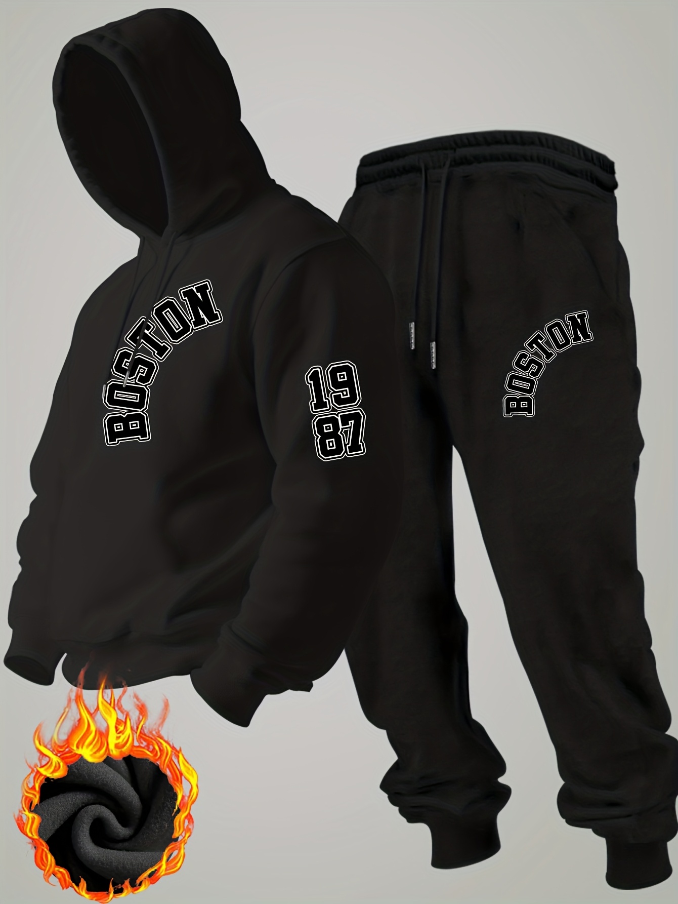 طقم رياضي شتوي جديد للرجال لعا - مراجعة Men'S Fashion Hoodie وسعره
