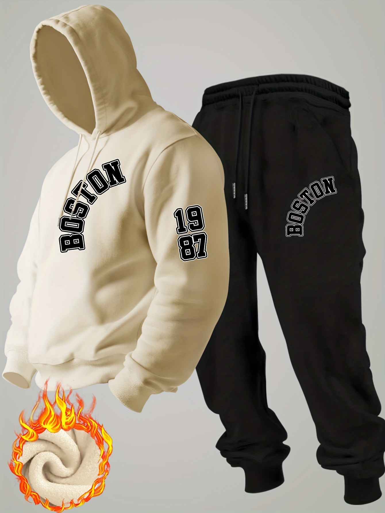 طقم رياضي شتوي جديد للرجال لعا - مراجعة Men'S Fashion Hoodie وسعره