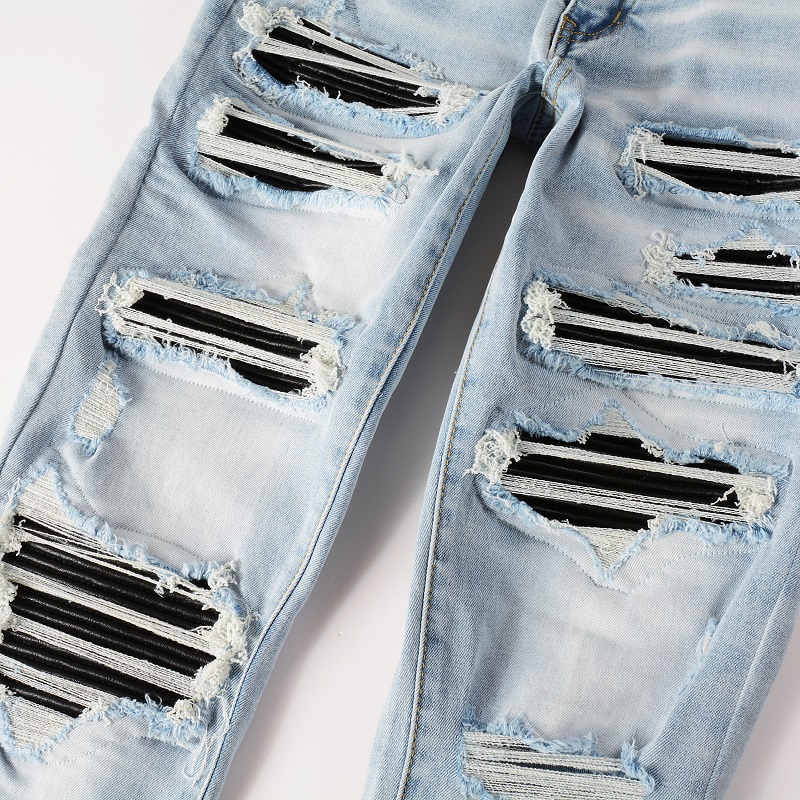 بنطلون جينز أسود مزين بطيات لل - مراجعة Skinny Jeans Ripped وسعره