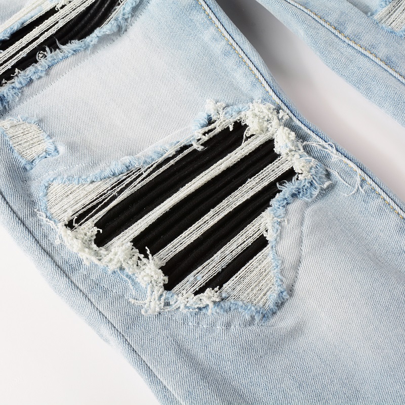 بنطلون جينز أسود مزين بطيات لل - مراجعة Skinny Jeans Ripped وسعره