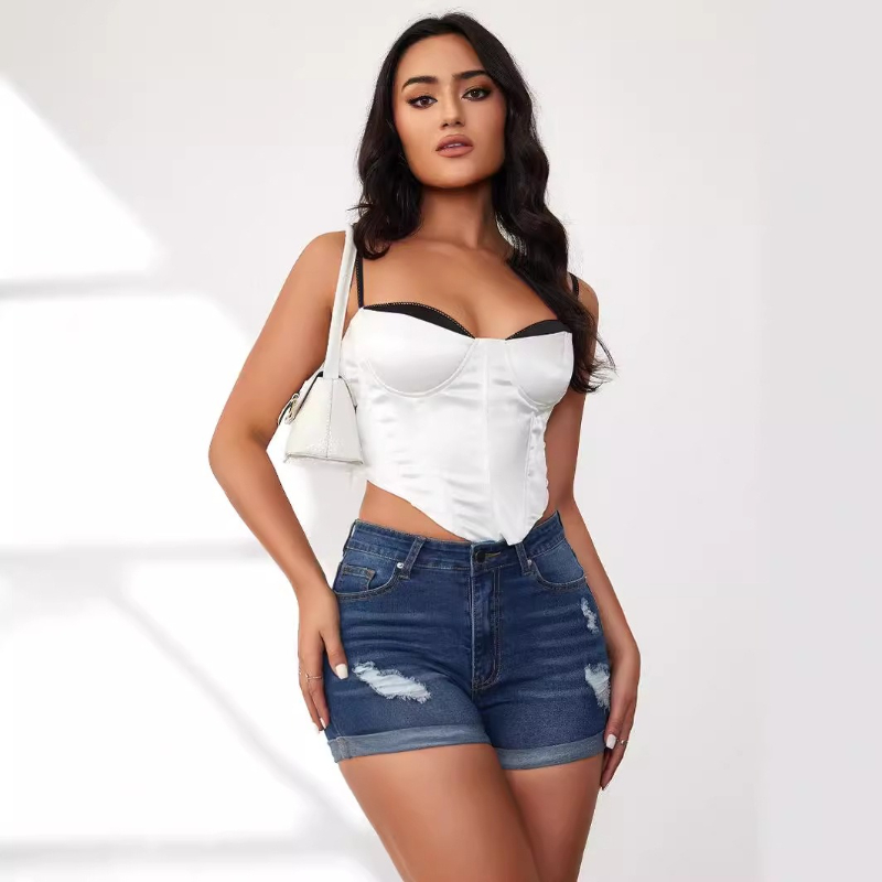 النساء الجينز عالية الخصر السر - مراجعة Skinny Jeans Ripped وسعره