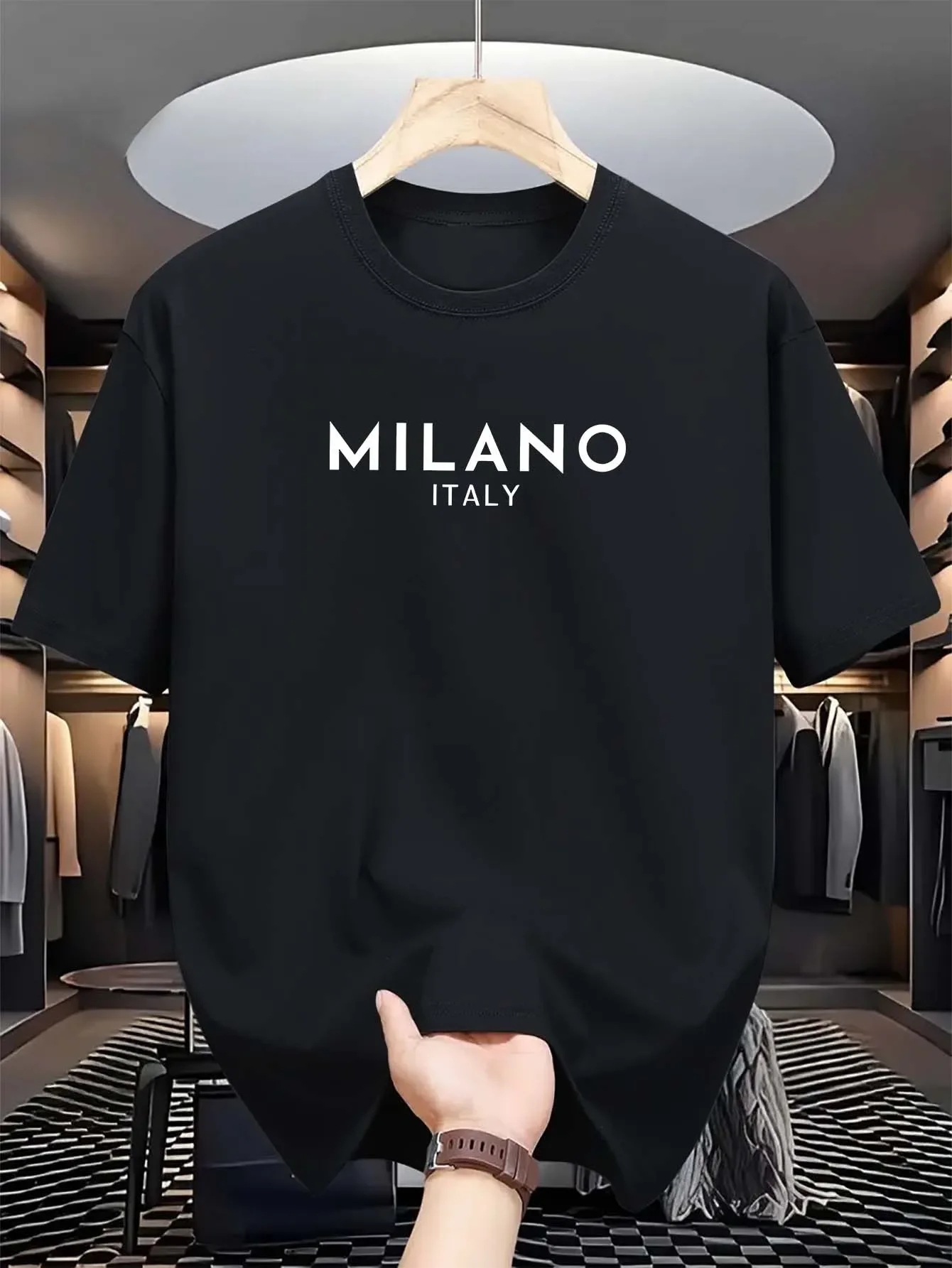 قميص ميلان الإيطالي ذو الرقبة  - مراجعة Milan Men'S Fashion وسعره