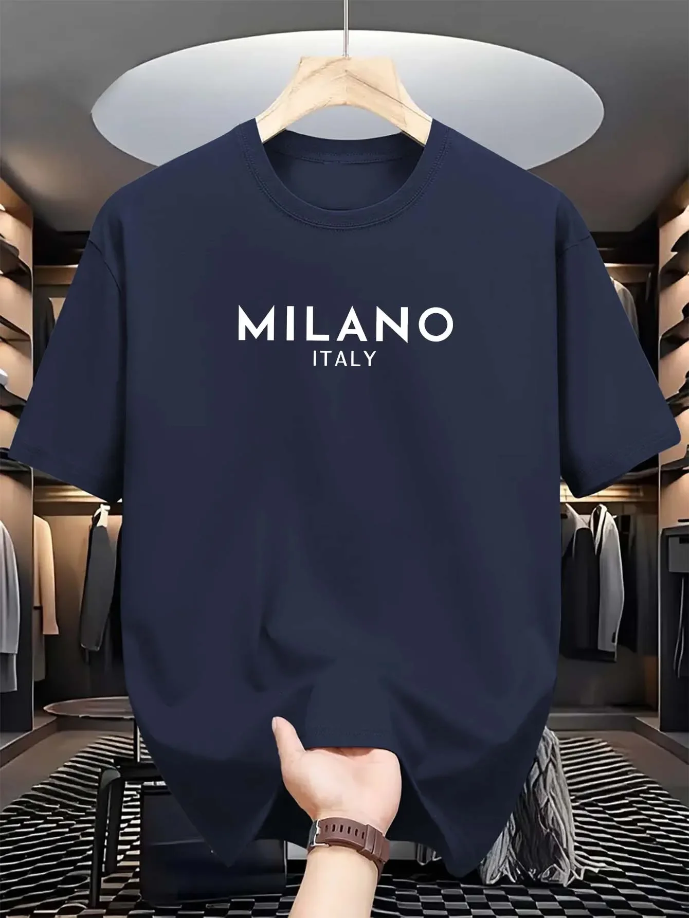 قميص ميلان الإيطالي ذو الرقبة  - مراجعة Milan Men'S Fashion وسعره