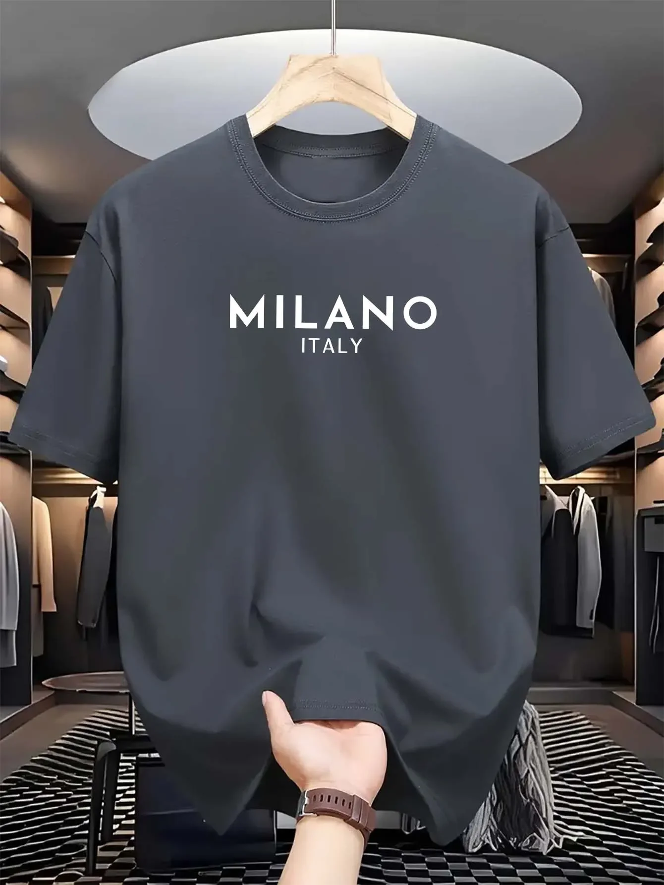 قميص ميلان الإيطالي ذو الرقبة  - مراجعة Milan Men'S Fashion وسعره