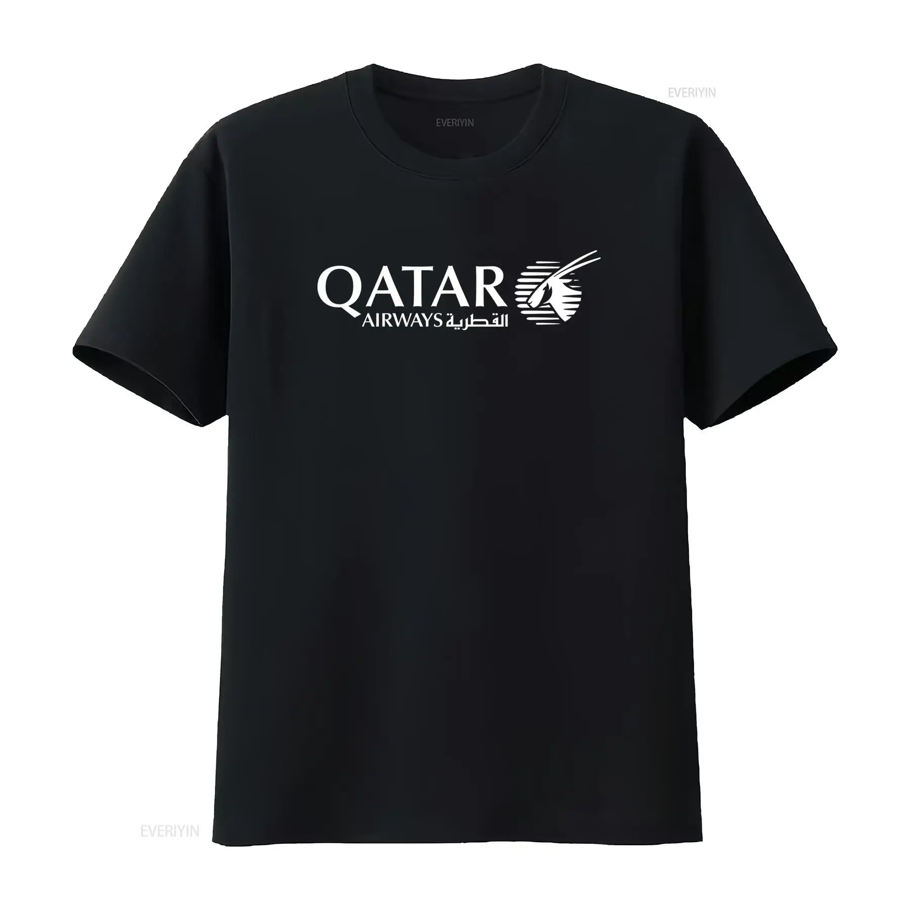تي شيرت رجالي أزرق داكن بشعار  - مراجعة Men'S Fashion Qatar وسعره